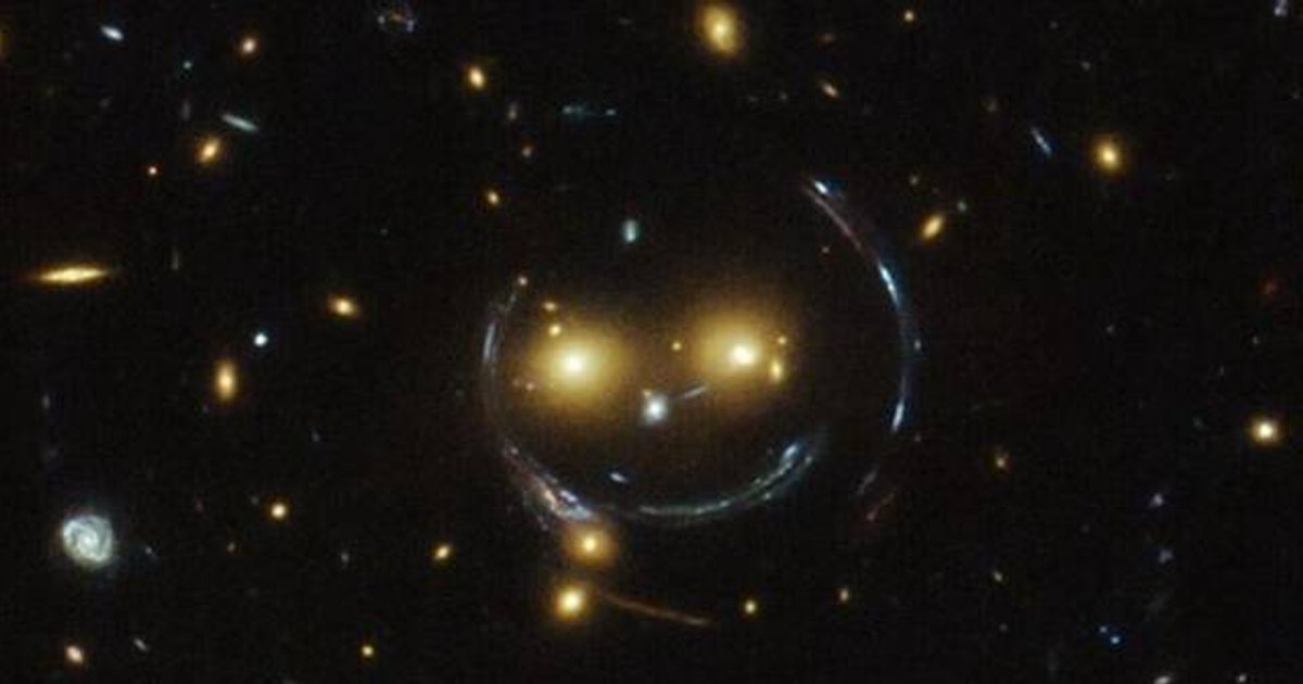 NASA's Hubble Captures 'Cosmic Smile' Revealing Space-Time Distortion