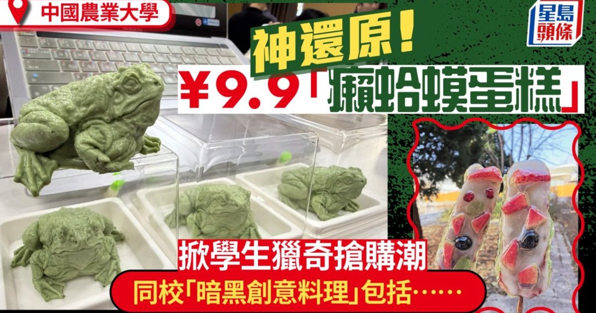 「癞蛤蟆蛋糕」爆红|农大食堂仅售9.9元 学生大排长龙疯抢