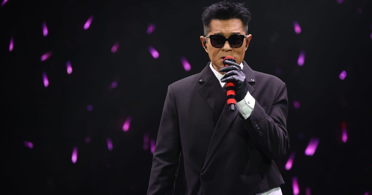 Louis Koo's Red Coliseum Concert Features Custom Stage Suit by Jackson Wang